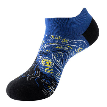 Graffiti Ankle Socks – Starry Night Design