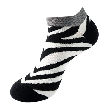 Graffiti Ankle Socks – Zebra Print