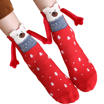 Cute Bear Magnetic Holiday Socks