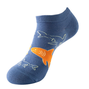 Graffiti Ankle Socks – Shark Pattern