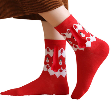 Couple Hand-Holding Xmas Socks – Festive Style