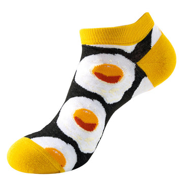 Graffiti Ankle Socks – Fried Egg Design