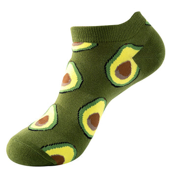 Graffiti Ankle Socks – Avocado Design