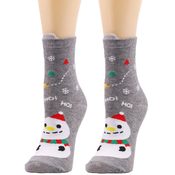 Couple Hand-Holding Xmas Socks – Grey Style
