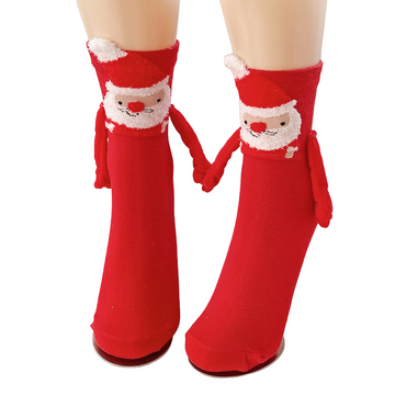 Magnetic Couple Christmas Socks – Santa Claus Design