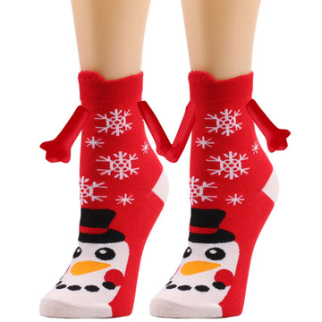 Cute Snowman Magnetic Holiday Socks