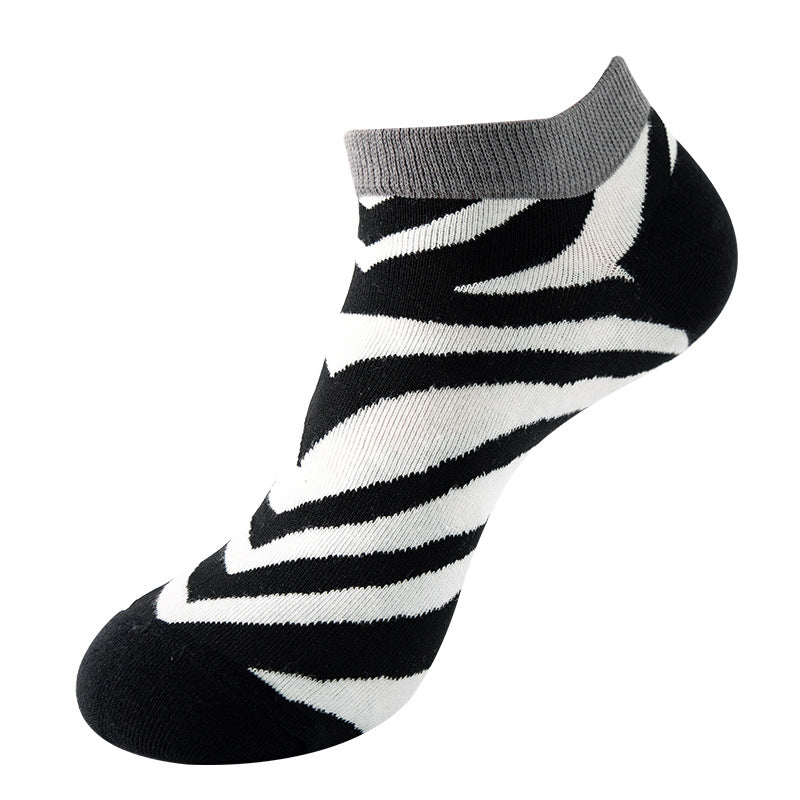Graffiti Ankle Socks – Zebra Print
