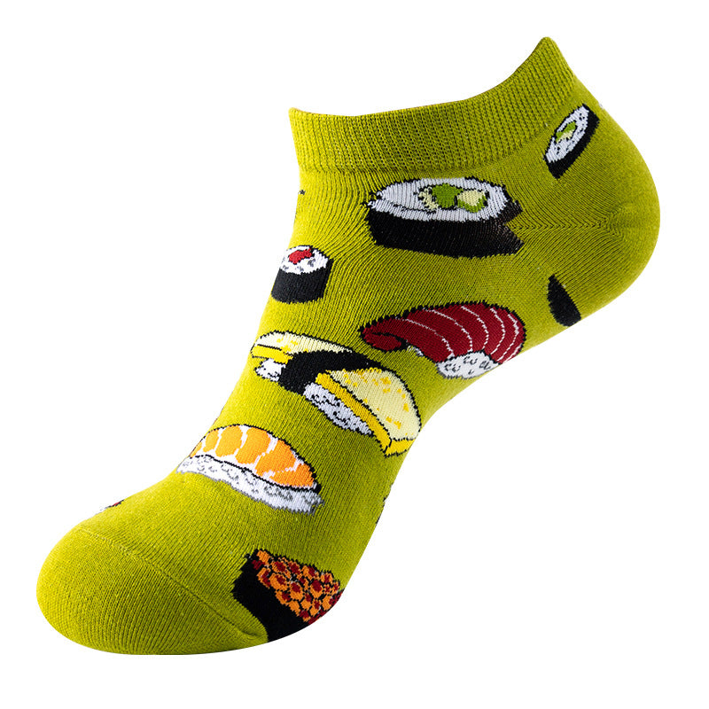 Graffiti Ankle Socks – Sushi Design