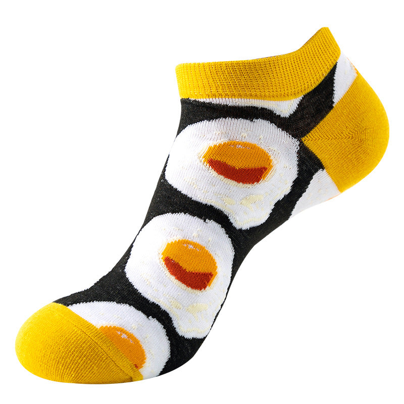 Graffiti Ankle Socks – Fried Egg Design