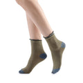 Daphne Ruffle Glitter Ankle Sock | Grey - Sock Season