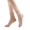 Diamond Sheer Crew Sock | Beige - Sock Season
