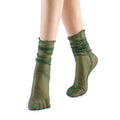 Diamond Sheer Crew Sock | Deep Green - Sock Season