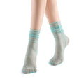 Diamond Sheer Crew Sock | Teal - Sock Season
