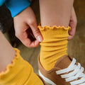Princess Lulu Ruffle Crew Sock | Yellow - Sock Season